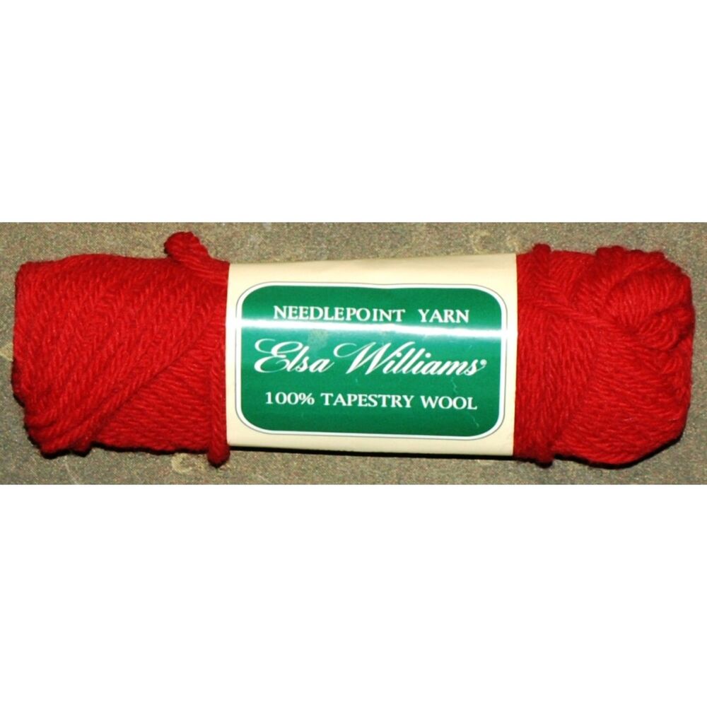 Elsa Williams Tapestry Yarn - 4yd Skein - #968 Red